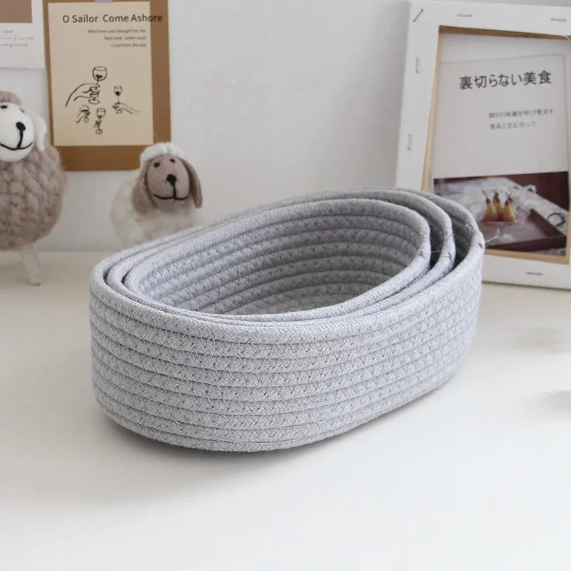 NeatSpace Cotton Rope Storage Baskets