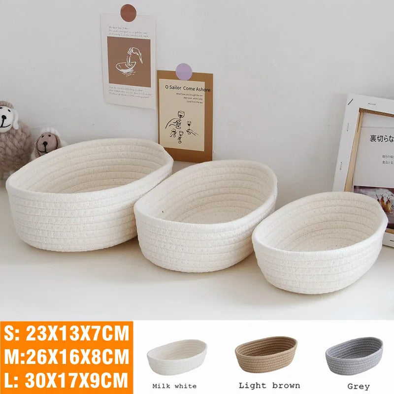 NeatSpace Cotton Rope Storage Baskets